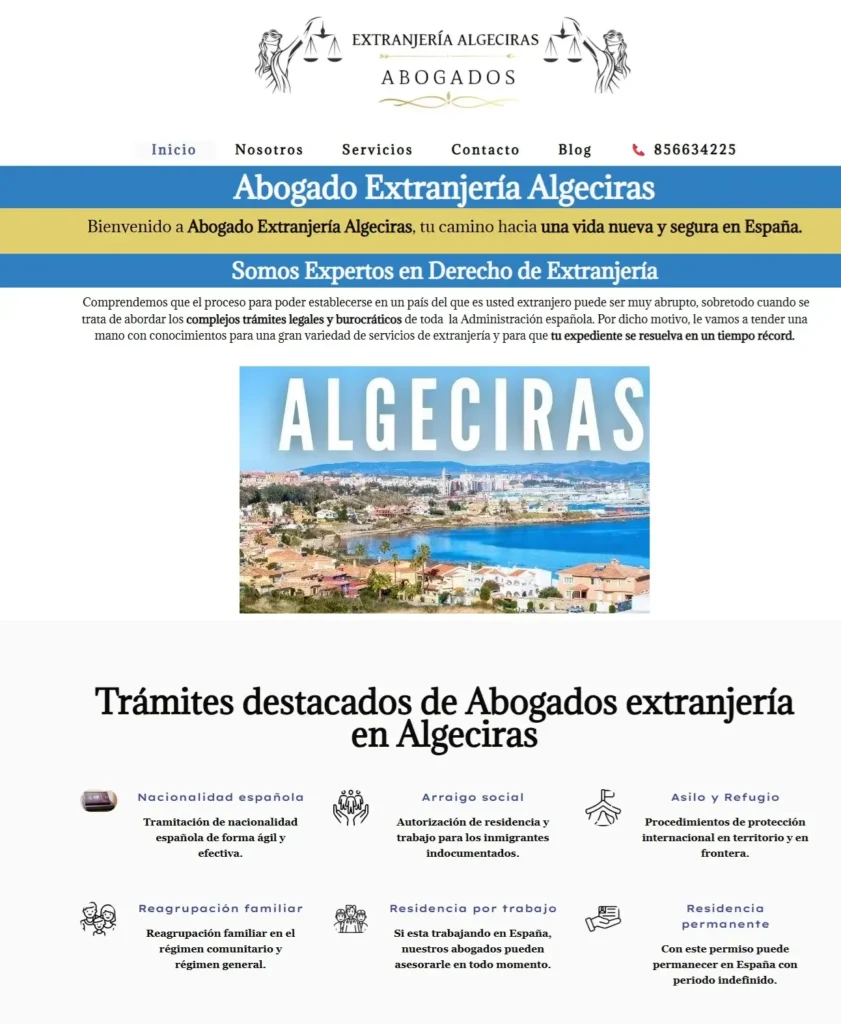 web abogado extranjería Algeciras