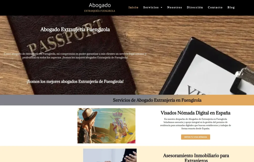 web abogado extranjería Fuengirola